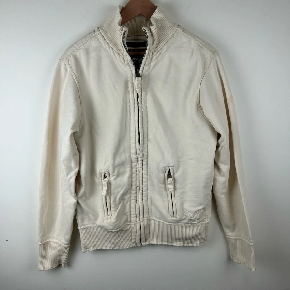Vintage American Eagle Men’s Zip-Up Thick Thermal Lined Jacket sz M Y2K - Picture 1 of 14